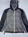 Fila | Grey Black Hooded Windbreaker | (M)
