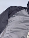 Fila | Grey Black Hooded Windbreaker | (M)