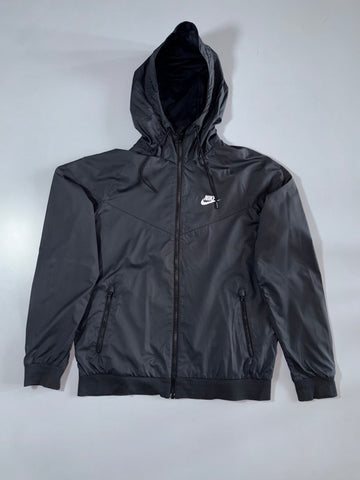 Nike | Black Windrunner Hooded Jacket | (M)