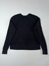 Tommy Hilfiger Cable Knit Crewneck Sweater Women’s – Black (M)