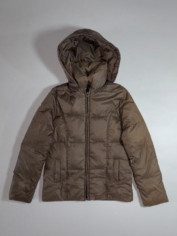 Lee Puffer Jacket – Olive/Khaki Hooded Down Jacket women’s , (S)