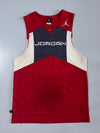 Jordan | Red Black White Basketball Jersey | (M)