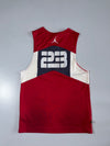 Jordan | Red Black White Basketball Jersey | (M)