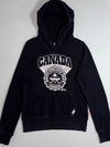 Roots Athletic Dept. Canada Hoodie – Black Pullover Hoodie, (S)