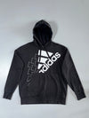 Adidas | Black Graphic Hoodie | (XL)