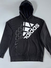Adidas | Black Graphic Hoodie | (XL)