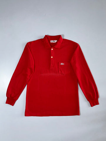 Lacoste | Red Long Sleeve Polo T-Shirt | (S)