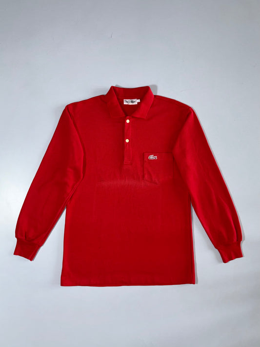 Lacoste | Red Long Sleeve Polo T-Shirt | (S)