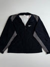 Reebok Mesh-Panel Track Jacket – Black Vintage Windbreaker, (M)