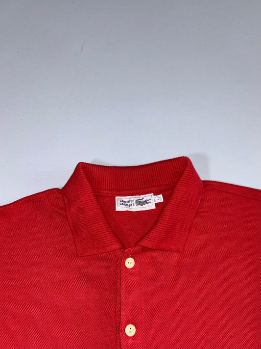 Lacoste | Red Long Sleeve Polo T-Shirt | (S)