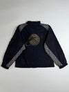 Reebok Mesh-Panel Track Jacket – Black Vintage Windbreaker, (M)