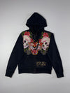 Ed Hardy Rhinestone Skull & Tiger Graphic Zip Hoodie (M/L)