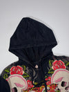 Ed Hardy Rhinestone Skull & Tiger Graphic Zip Hoodie (M/L)