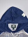 Roots Vancouver Canada Hoodie – Navy & Grey Colorblock Pullover, (S)