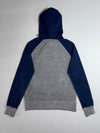 Roots Vancouver Canada Hoodie – Navy & Grey Colorblock Pullover, (S)