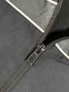 Nike Windbreaker Track Jacket – Black with Grey Stripe Piping, (M)