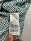 Timberland Gingham Check Shirt – Green, Navy & White Short Sleeve, (M)