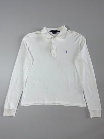 Ralph Lauren Sport Long Sleeve Polo Shirt – White (S)