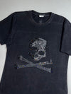 Mastermind Japan Skull & Crossbones Tee – Black Rhinestone Graphic T-Shirt (M)