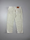 Levi’s 513 Straight Fit White Denim Jeans (W:36) (L:38)