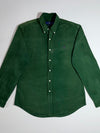 Polo Ralph Lauren Forest Green Corduroy Shirt  Slim Fit Button-Down, (L)