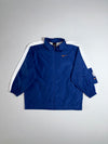 Nike Navy & White Windbreaker Jacket  Youth Zip-Up Colorblock (M)