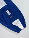 Nike Navy & White Windbreaker Jacket  Youth Zip-Up Colorblock (M)