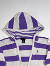 Polo Ralph Lauren Purple Striped Hoodie  Waffle Knit Pullover Hoodie Women’s (S)