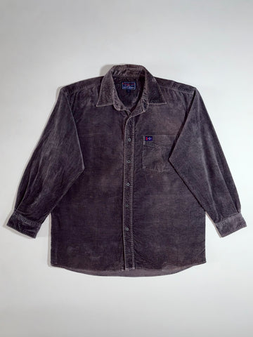 Regatta Charcoal Grey Corduroy Shirt  Chest Pocket Button-Down, (XL)