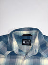 Carhartt Blue Plaid Flannel Western Shirt  Snap-Button Relaxed Fit, (XL)