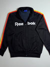 Reebok Classic Black Track Jacket  Red & Yellow Stripe (M)