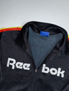 Reebok Classic Black Track Jacket  Red & Yellow Stripe (M)