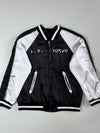 Snipers Reversible Sukajan Bomber Jacket – Tokyo Embroidered, Black/Silver (S)