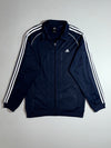 Adidas Navy Blue 3-Stripe Track Jacket – Full Zip, (XL)