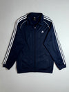 Adidas Navy Blue 3-Stripe Track Jacket – Full Zip, (XL)