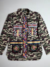 ONLY Camo Utility Jacket with Aztec Embroidered Pocket Patches – Women’s (S)