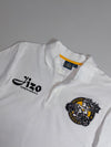 Jizo Bosatsu Graphic Embroidered Polo – White, (XS)