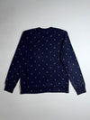 Carhartt Navy Allover Icon Print Crewneck Sweatshirt (L)