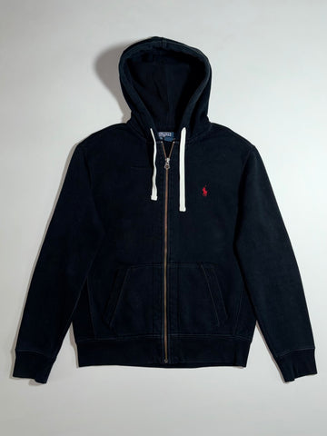 Polo by Ralph Lauren Black Full-Zip Hoodie – Signature Pony Logo, (M)