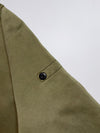 Stone Island Olive Green Crewneck Sweatshirt – Garment Dyed, Patch Logo (S)