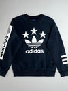 Adidas Originals Black Trefoil Star Crewneck Sweatshirt – Sleeve Branding (M)