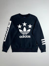 Adidas Originals Black Trefoil Star Crewneck Sweatshirt – Sleeve Branding (M)