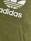 Adidas Olive Green Trefoil Hoodie – Pullover (S)