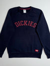 Dickies Navy Blue Embroidered Logo Crewneck Sweatshirt (S)
