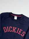 Dickies Navy Blue Embroidered Logo Crewneck Sweatshirt (S)