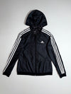 Adidas Black & Grey Camo Hooded Zip-Up Jacket Reversible (S)