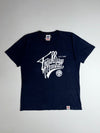 Franklin & Marshall Navy Blue Script Logo T-Shirt  (L)