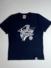 Franklin & Marshall Navy Blue Script Logo T-Shirt  (L)