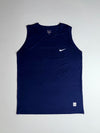 Nike Dri-Fit Navy Blue Sleeveless Tank Top (XL)