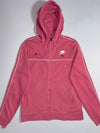 Nike Rose Pink Full-Zip Piped Hoodie (S)